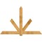 Ekena Millwork Kennewick Rough Sawn Timber Gable Bracket, Western Red Cedar, 84"W x 56"H x 2"D x 6"F, 16/12 Pitch GBW084X56X0206KEN00RWR - alternate 1